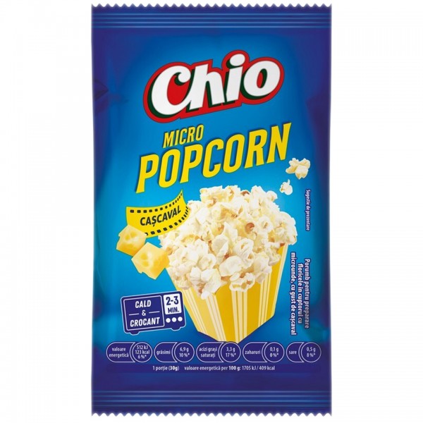 Chio - popcorn cu cascaval pentru cuptorul cu microunde 80g