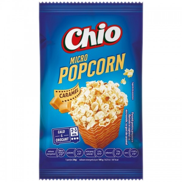 Chio - Popcorn cu caramel pentru cuptorul cu microunde 90g