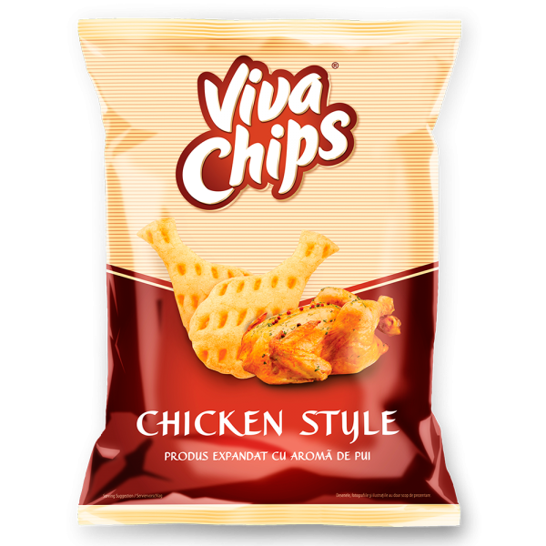 Viva - Chips cu aroma de pui 100g