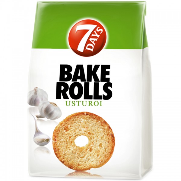 Bake Rolls - Rondele de paine cu usturoi 80g