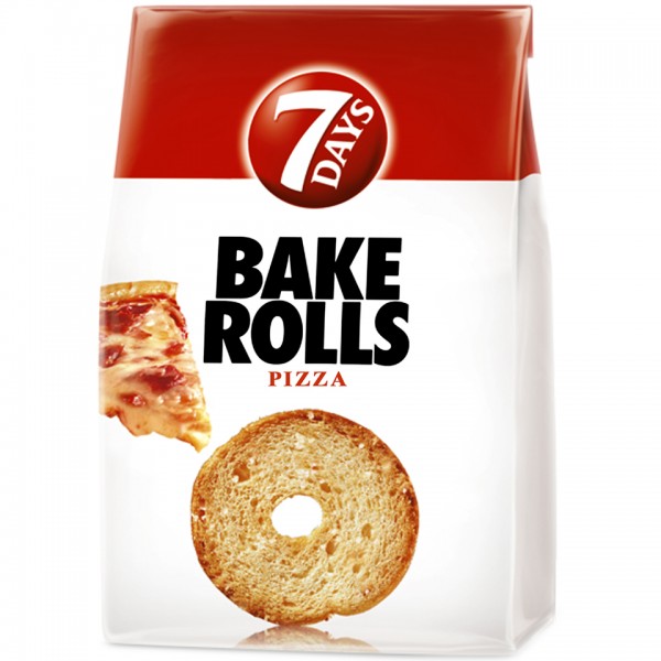 Bake Rolls - Rondele de paine cu pizza 80g