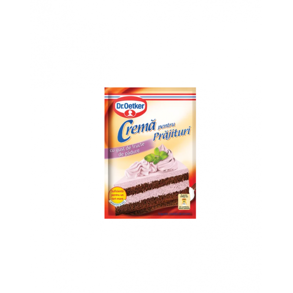 Dr. Oetker - Crema pentru prajituri cu gust de fructe de padure 50g