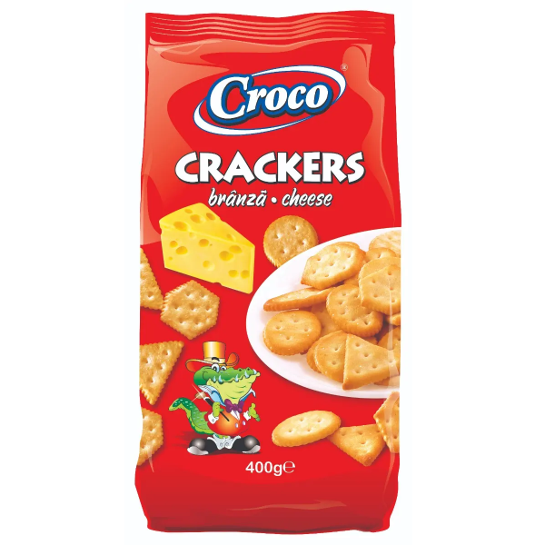 Croco - Crackers cu branza 400g