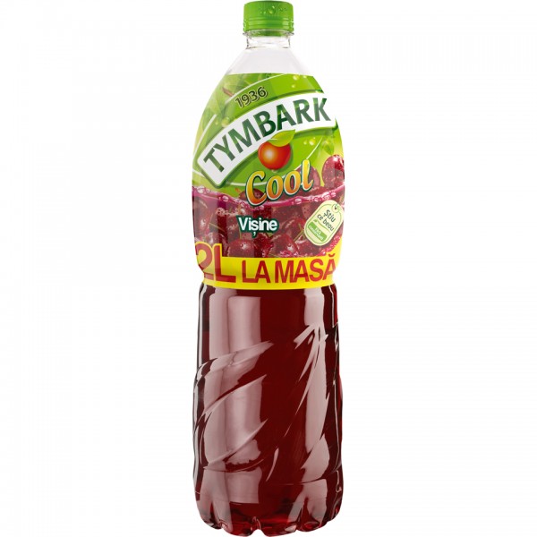 Tymbark - Bautura racoritoare necarbogazoasa cu suc de visine 2L