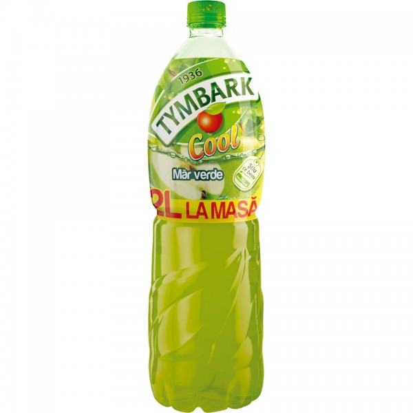 Tymbark - Bautura racoritoare necarbogazoasa cu suc de mar verde 2L
